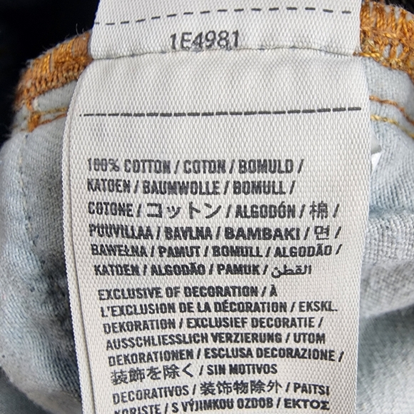 Abercrombie & Fitch Jeans Men 28x30 Slim Straight Button Fly Distress Dark Denim - Picture 13 of 13